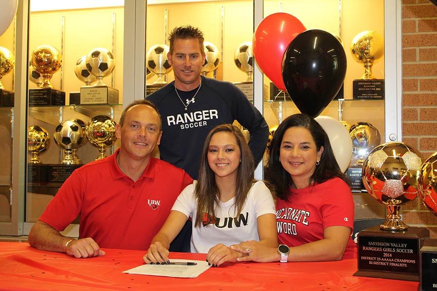 Senior Signings: Seniors Annika Fields, Victoria Andrade, and Leah Whitaker signing to the University of Incarnate Word and St. Mary's University at their signings on Feb. 3 and 5 respectively.