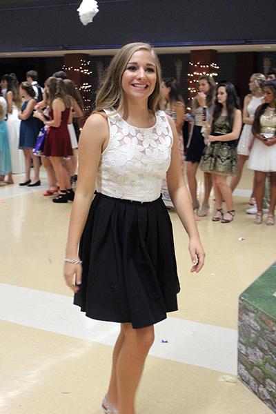 Sophomore Bethany Kleck was a member of the homecoming court.