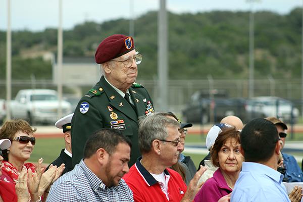 Veterans from all branches of the service were recognized during the ceremony.