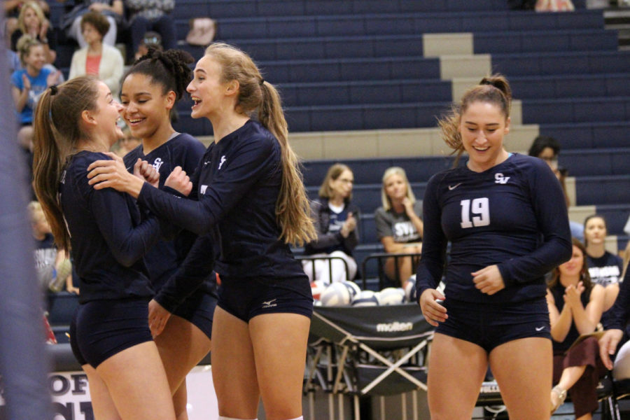 Volleyball rallies to conquer knights on Oct. 3