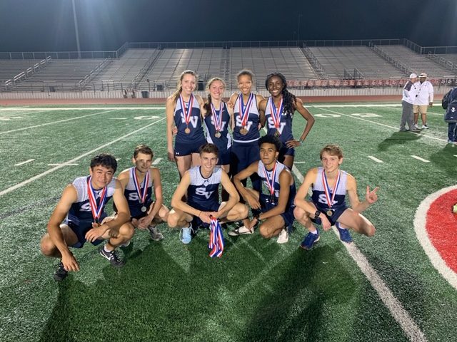The girls track teams took second places at the District 26-6A meet Wednesday and Thursday in New Braunfels.