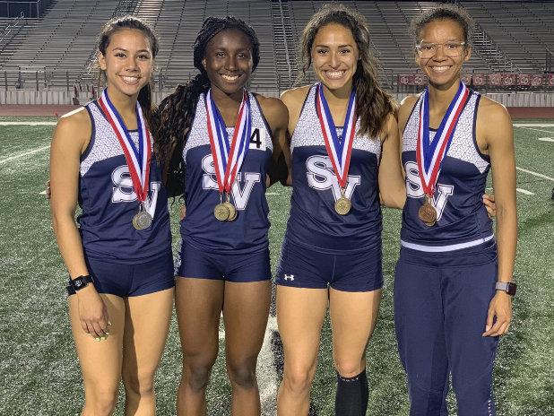 Clarissa Hambrick, Jane Uduji, Jezell Shows and Ellen Thompson will compete in the 4X400 at the state track meet.