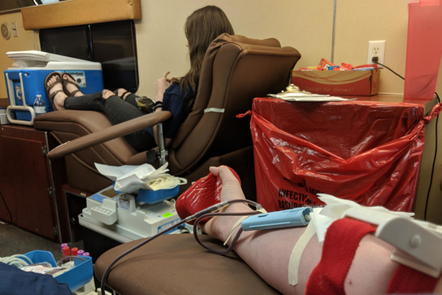 The first blood drive of the school year was held on Oct. 1