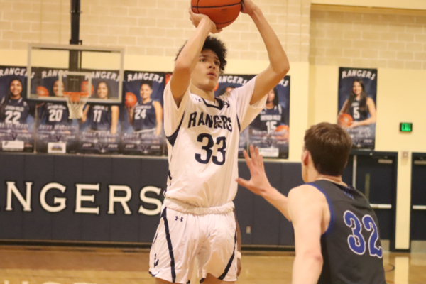 Freshman Zayden High scored eight points in Tuesday nights game.  Anderson defeated the Rangers 58-52.