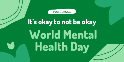 Students were asked to wear green on Monday to recognize National Depression and Mental Health Screening Month. (Graphic made via Canva)