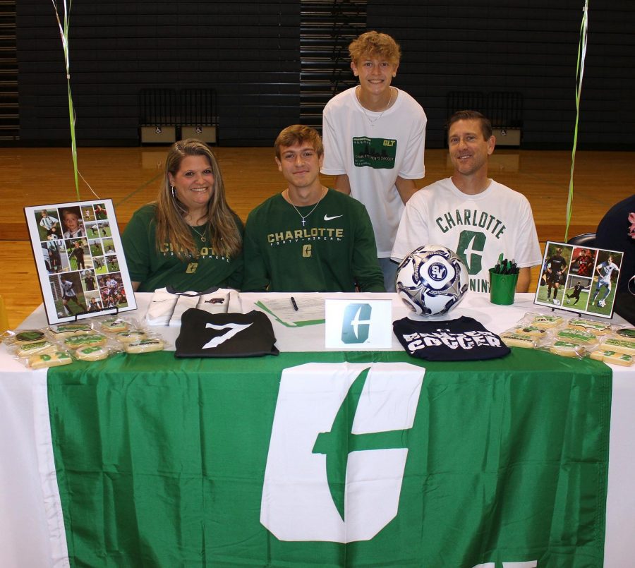 Brad Dildy signs to play soccer at the University of North Carolina at Charlotte. Dildy plays for San Antonio FC.