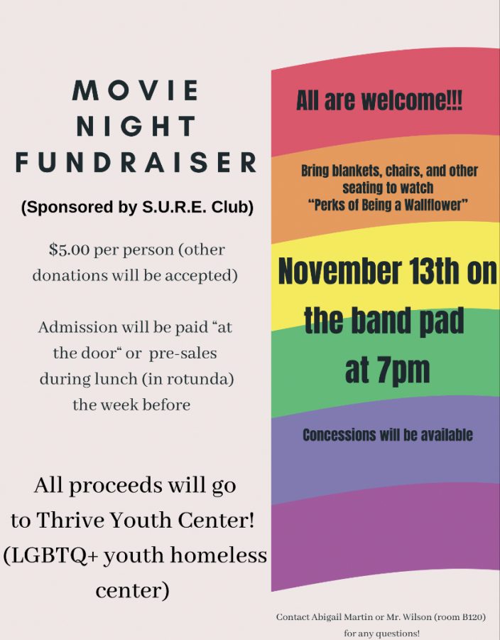 All profits from the movie night support Thrive Youth Center in San Antonio. 