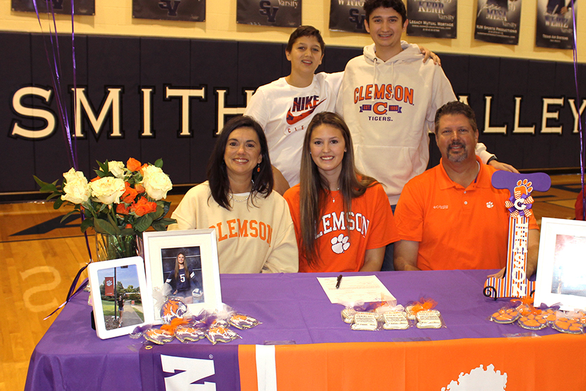 Isabella Izzy Kerr signs to row at Clemson University. Kerr also played volleyball for the Rangers.