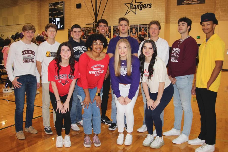 These student athletes signed their National Letters of Intent to play at the collegiate level on Feb. 2.