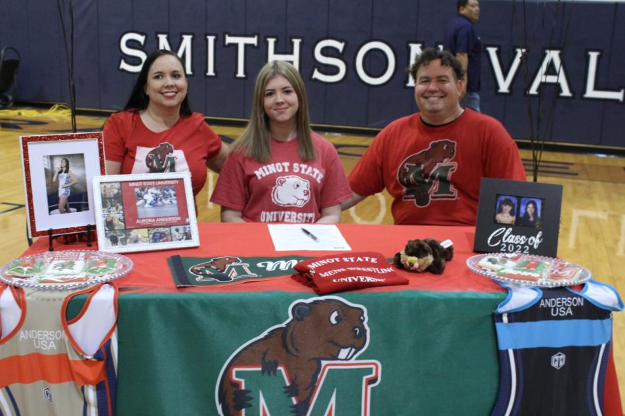 Aurora Anderson signed to wrestle at Minot State University.