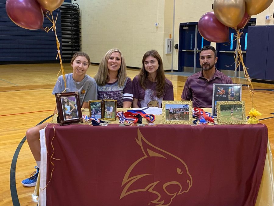 Sophia Perez signs to run cross country at Texas State University.