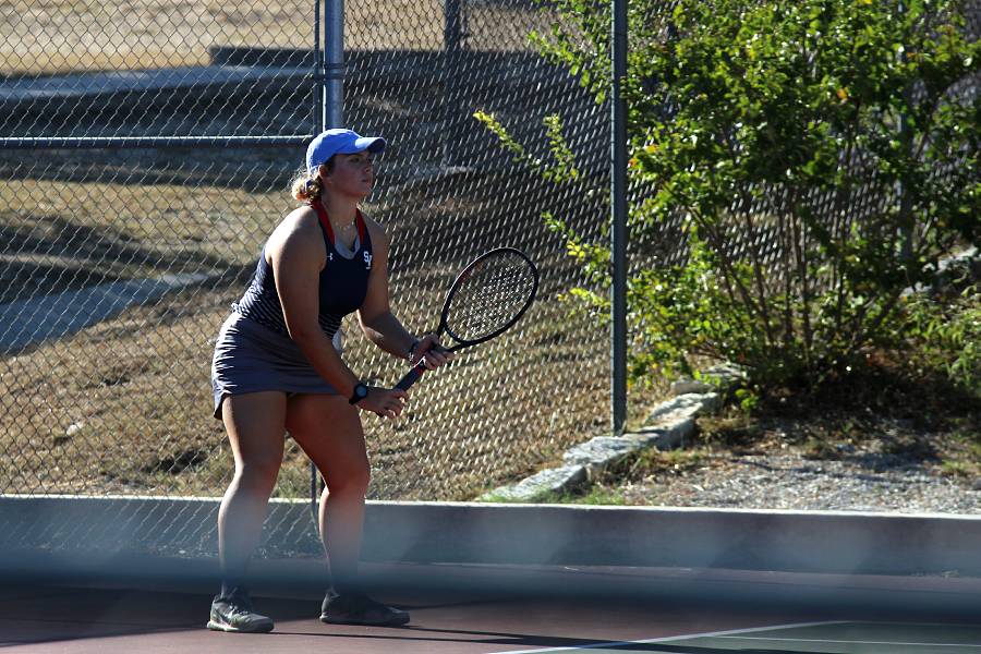 Senior Trieste Perciavelle is not only a tennis player, but is an active member of Key club, National Honor Society and competes in academic UIL.