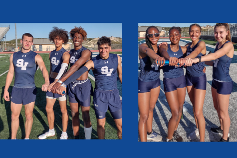 After breaking records, girls and boys 4x4 relay teams celebrate top times in the state and U.S.