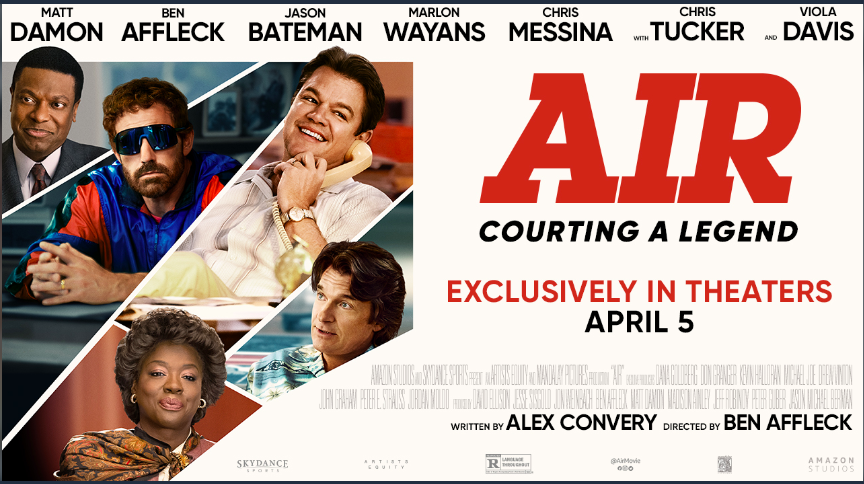 Ben Affleck, Matt Damon and Viola Davis star in Air, landing soon on Amazon Prime Video.