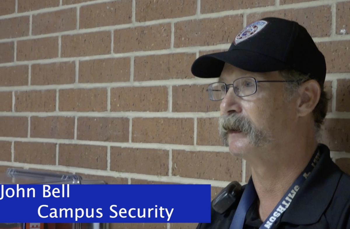 Campus security officer John Bell talks about the importance of celebrating Red Ribbon Week each year.