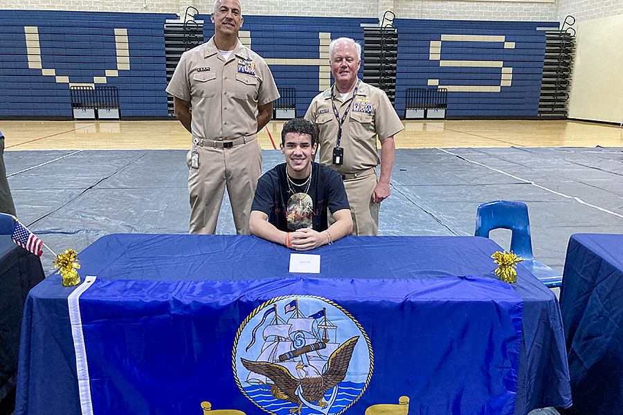 Jayson Padro enlisted in the U.S. Navy.