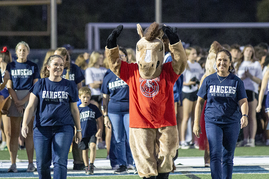 "Rangers we will be" included more than just the high school students. Campus representatives from the feeder pattern schools got their moment under that stadium lights.